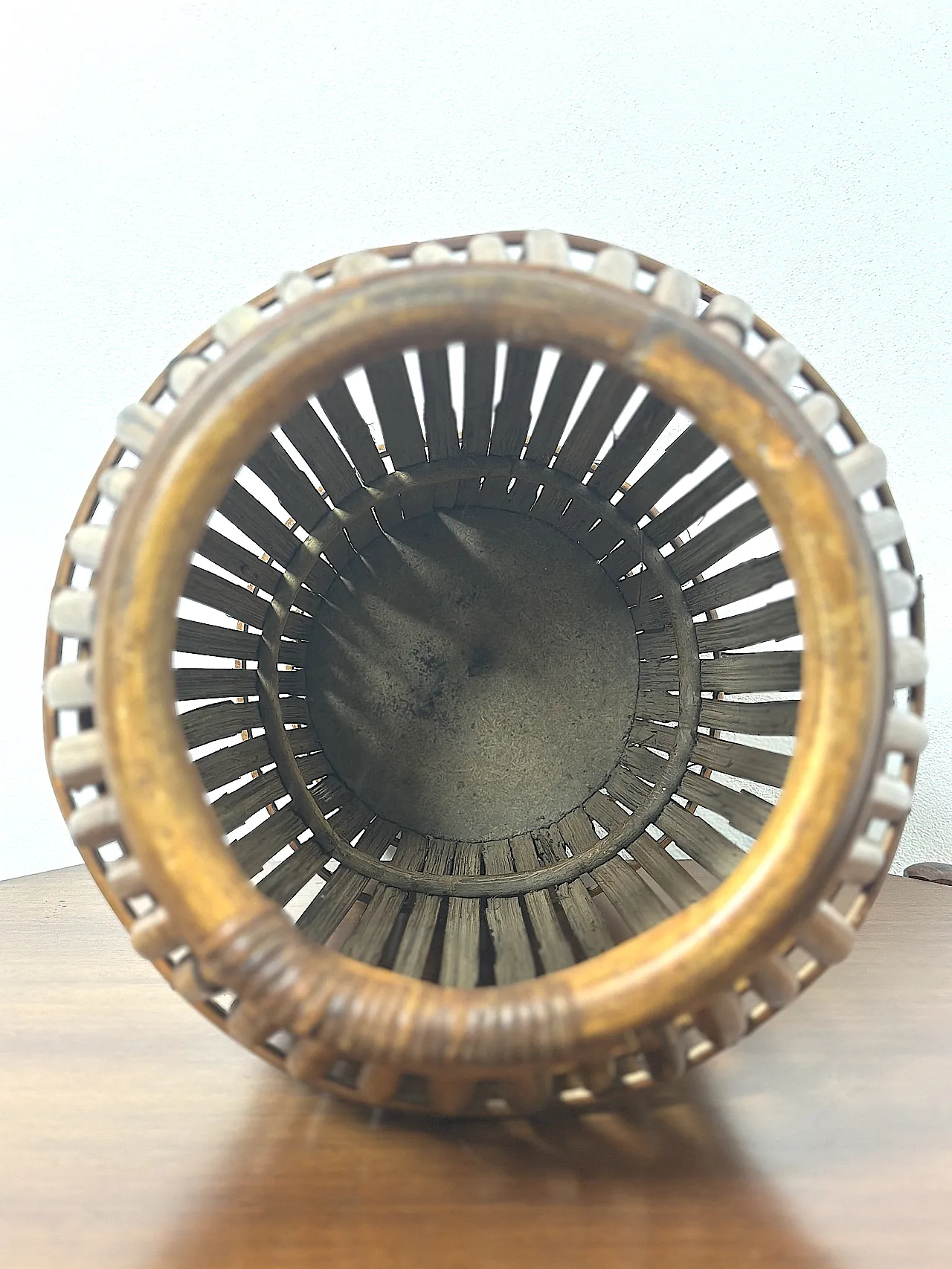 Bamboo Umbrella Stand, 1960s 8