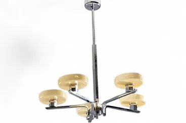 Art Deco chandelier, Bauhaus Influence, 1930s