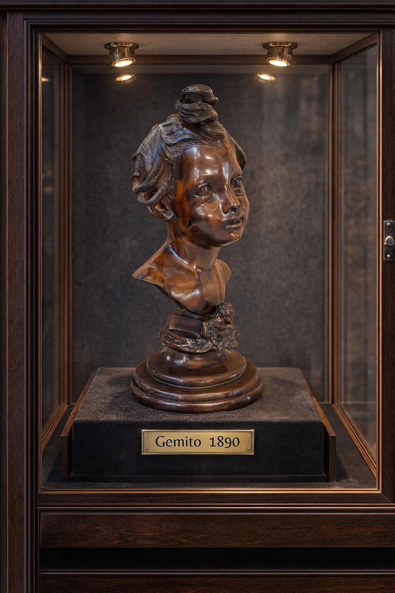 Alessandro, bronze bust of Vincenzo Gemito, 19th century 2