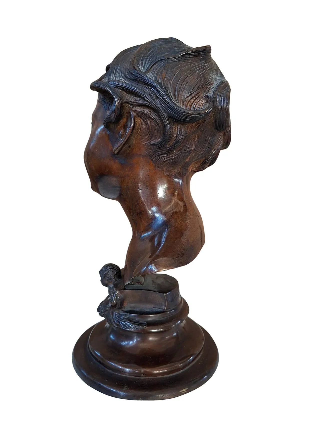 Alessandro, bronze bust of Vincenzo Gemito, 19th century 4