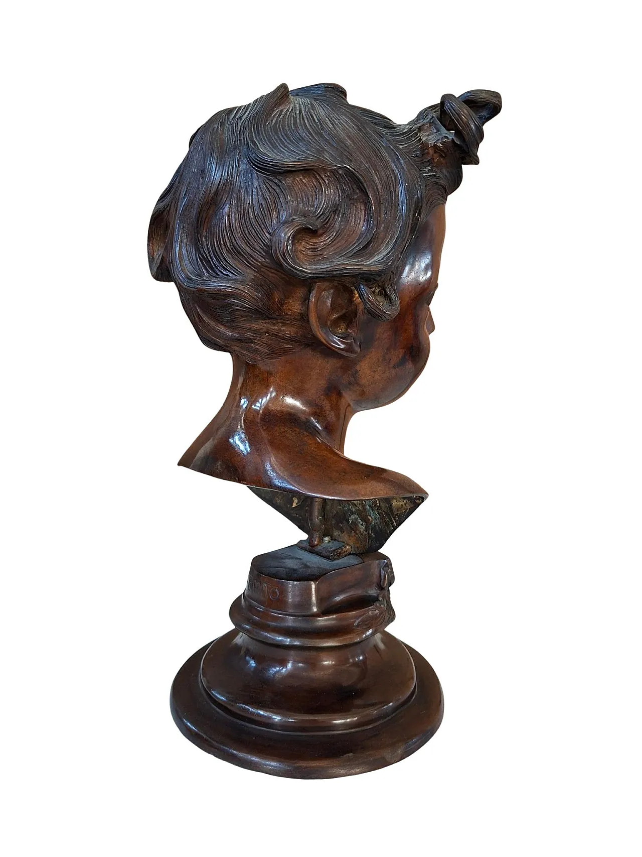 Alessandro, bronze bust of Vincenzo Gemito, 19th century 6