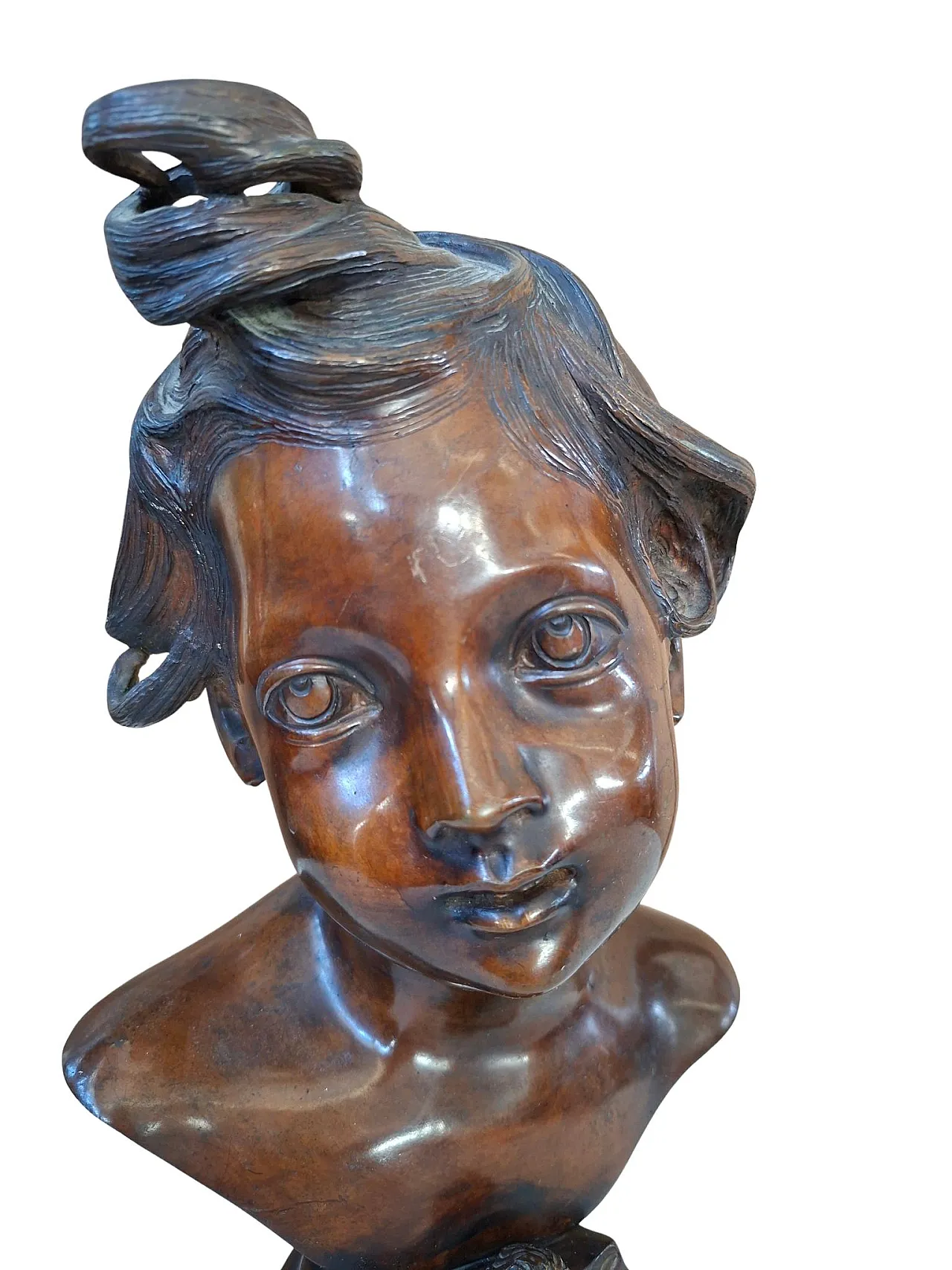 Alessandro, bronze bust of Vincenzo Gemito, 19th century 7