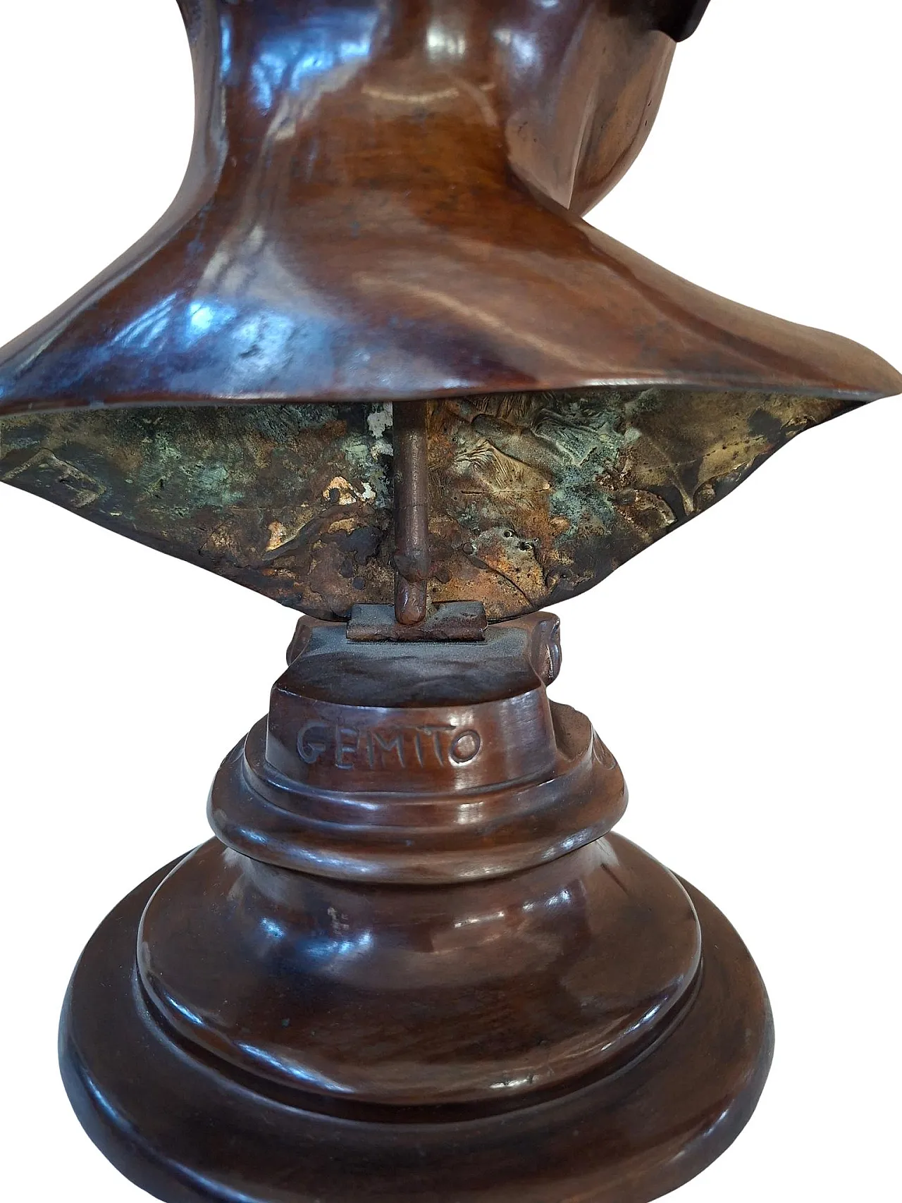 Alessandro, bronze bust of Vincenzo Gemito, 19th century 9