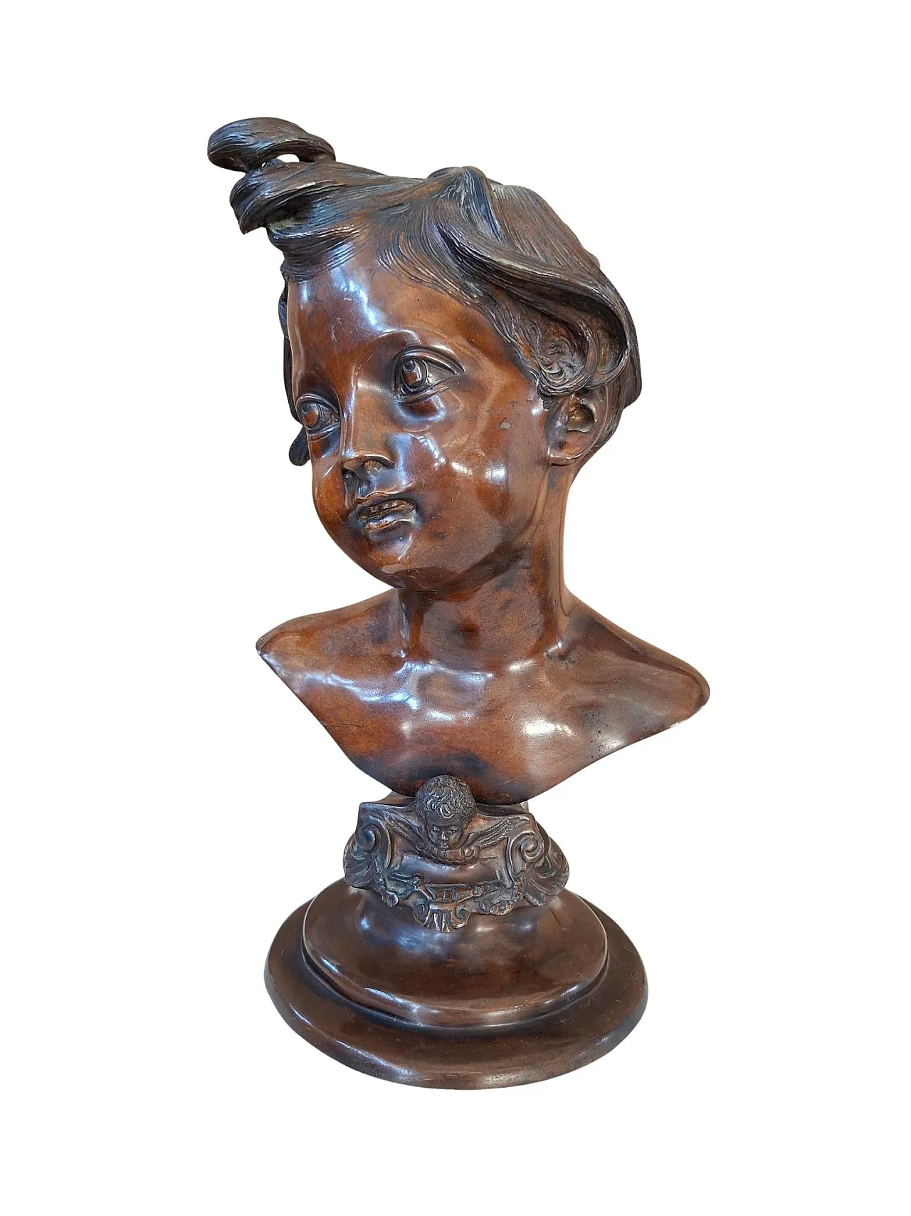Alessandro, bronze bust of Vincenzo Gemito, 19th century 14