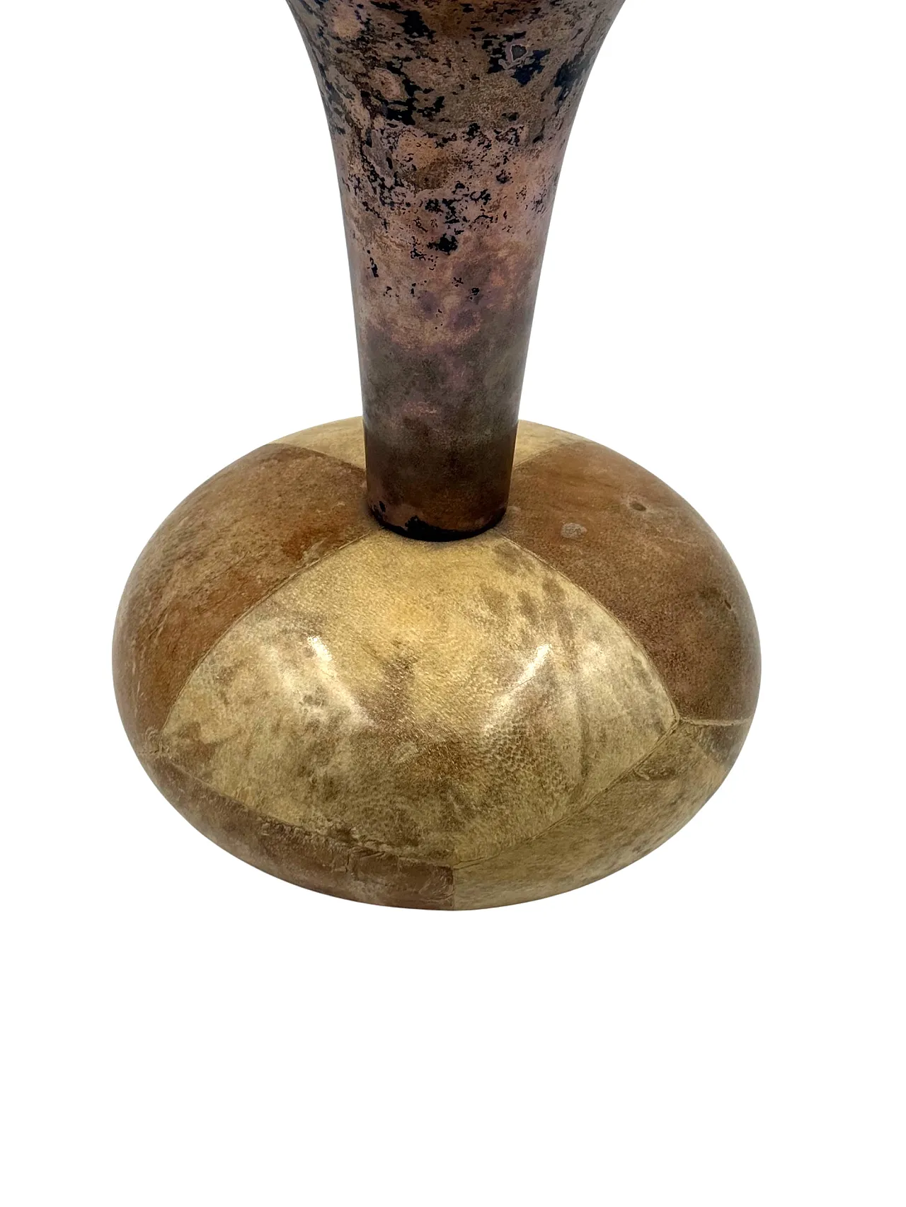 Midcentury parchment vase, Aldo Tura, Italy 1960 5