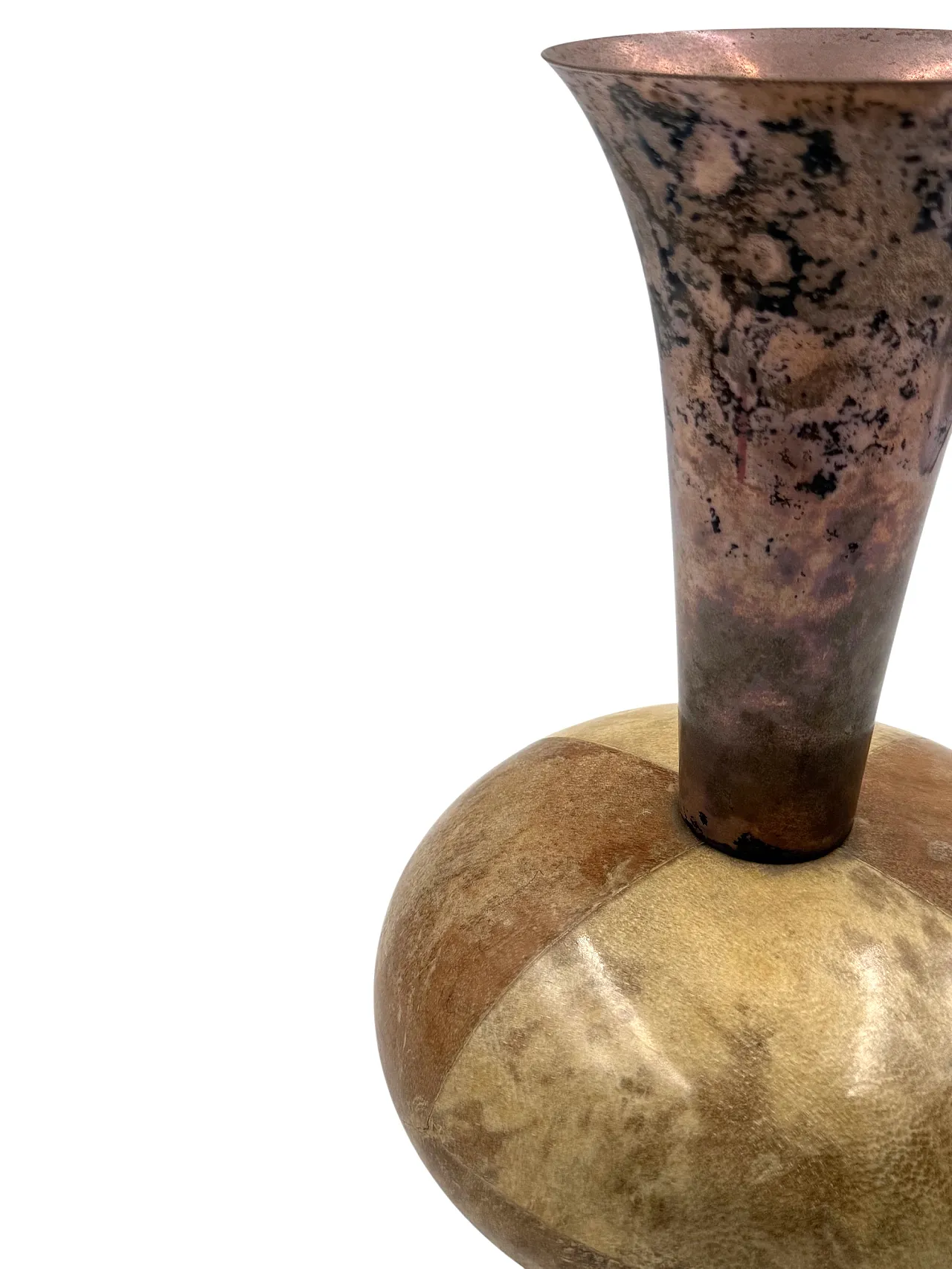 Midcentury parchment vase, Aldo Tura, Italy 1960 6