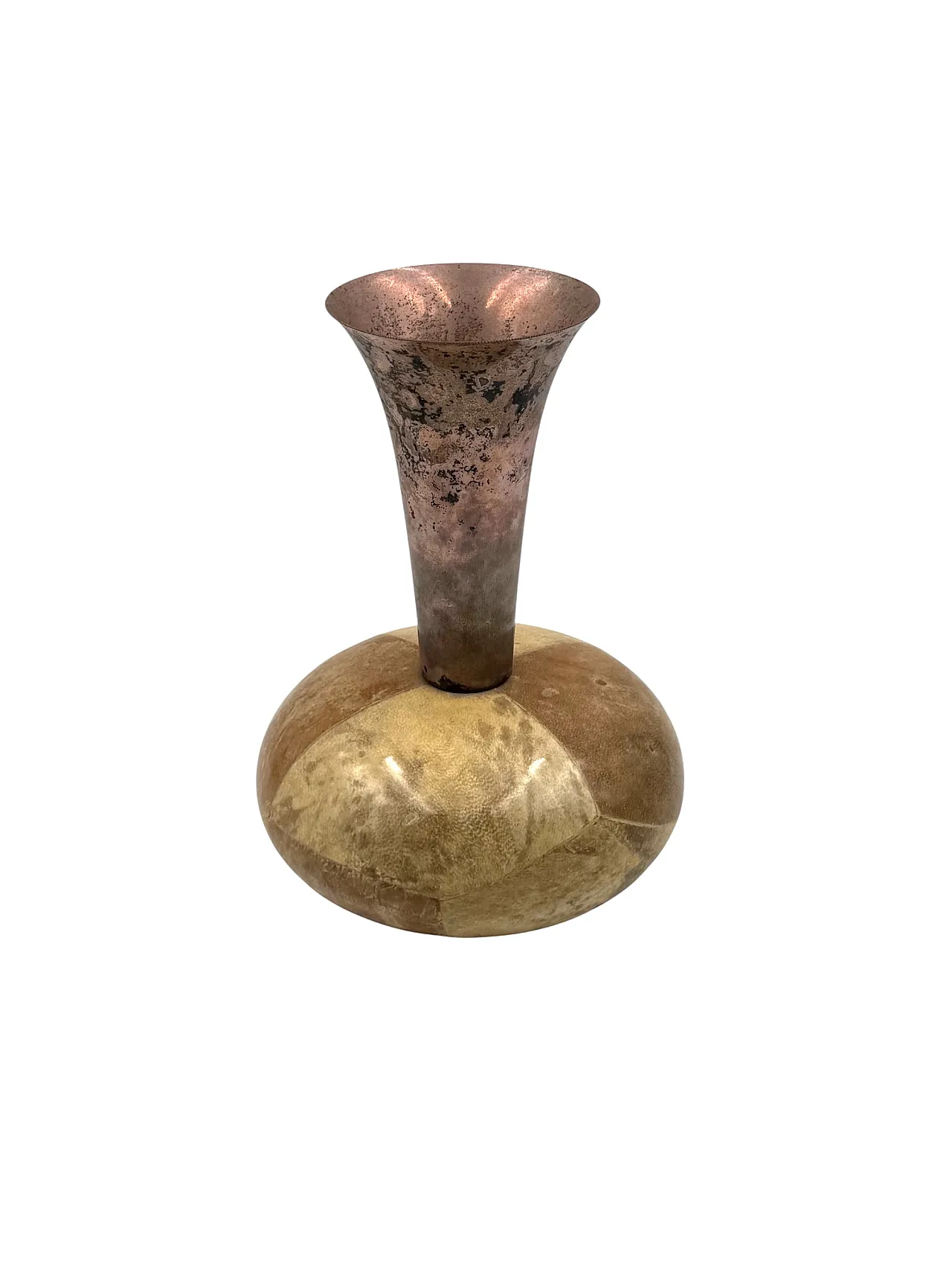 Midcentury parchment vase, Aldo Tura, Italy 1960 9
