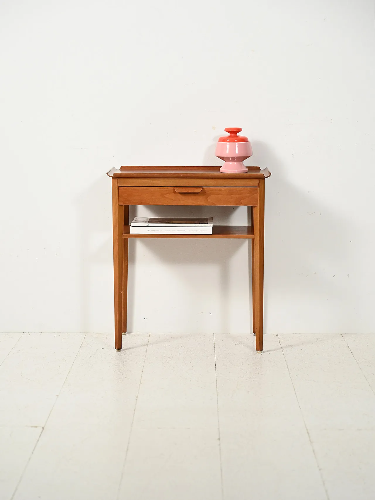 Scandinavian teak bedside table by Bertil Fridhagen 1