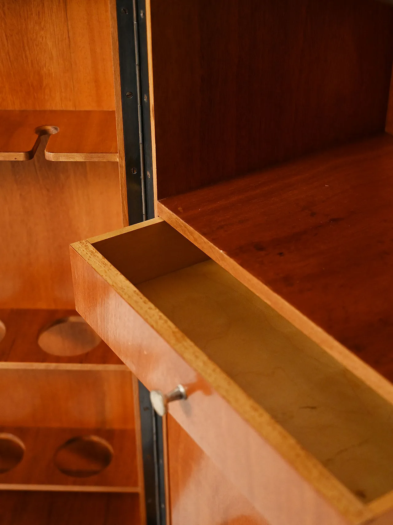 Scandinavian bar cabinet with inlays, 1940s 14