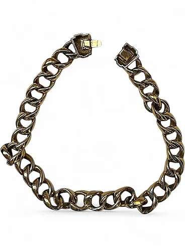 Girocollo Grossè Swarovsky e bronzo dorato, anni '50