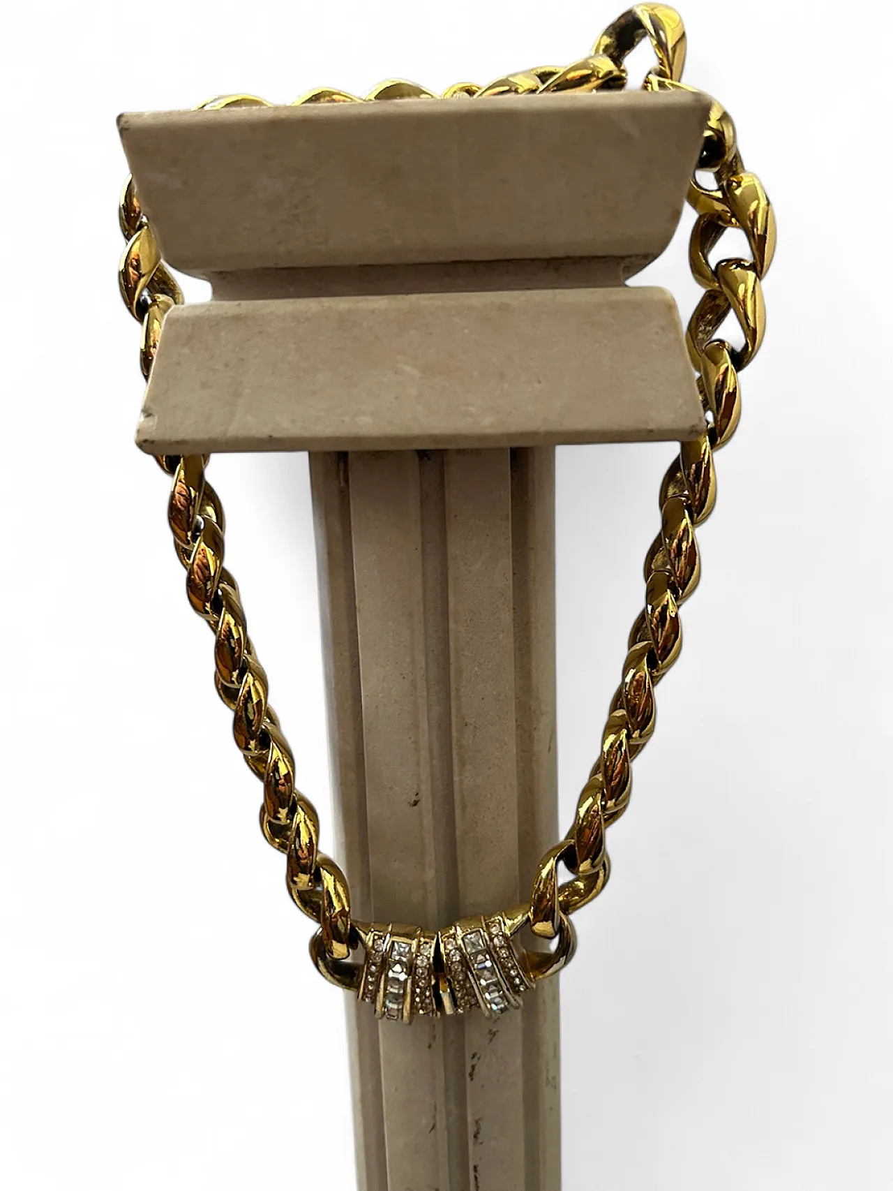 Grossè choker Swarovsky and gilded bronze, 1950s 11