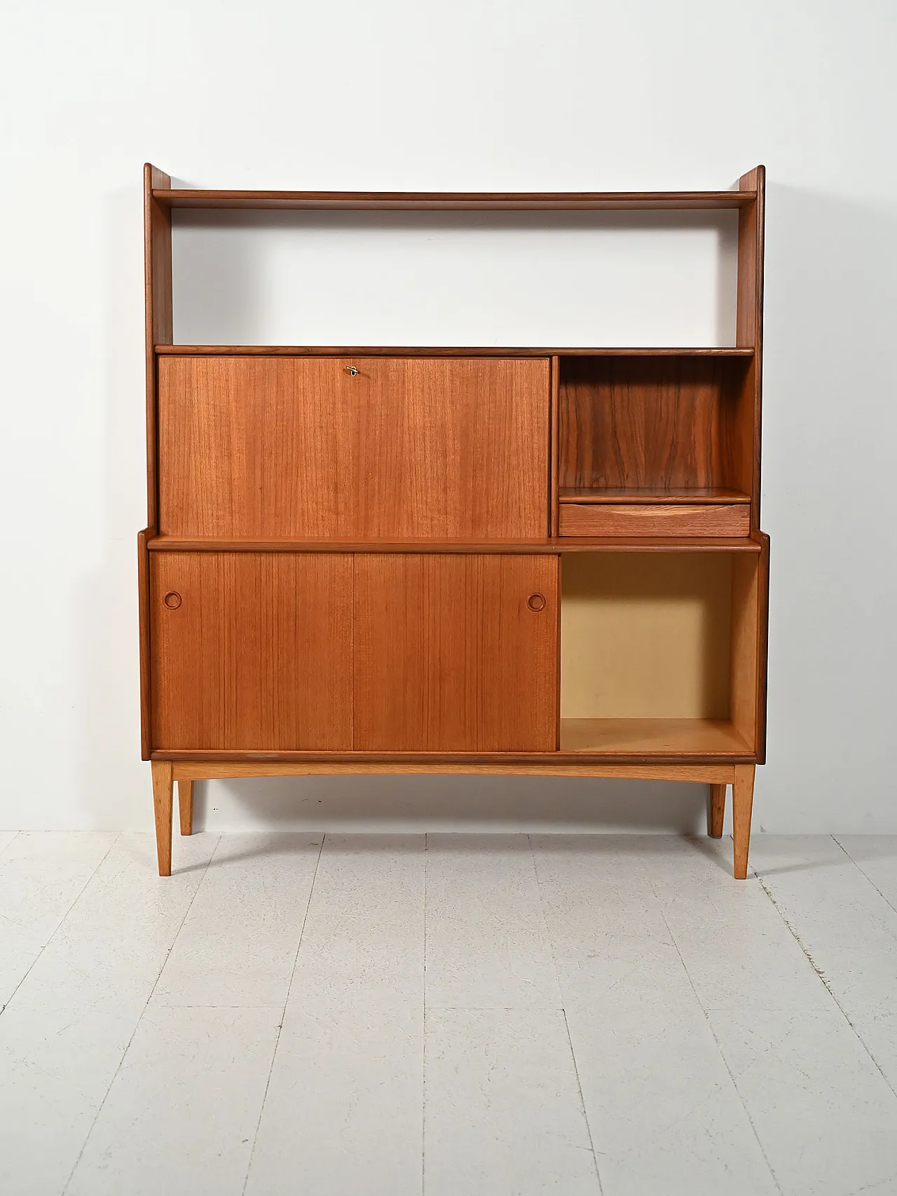 Sideboard with teak bookcase from Brantorps 4