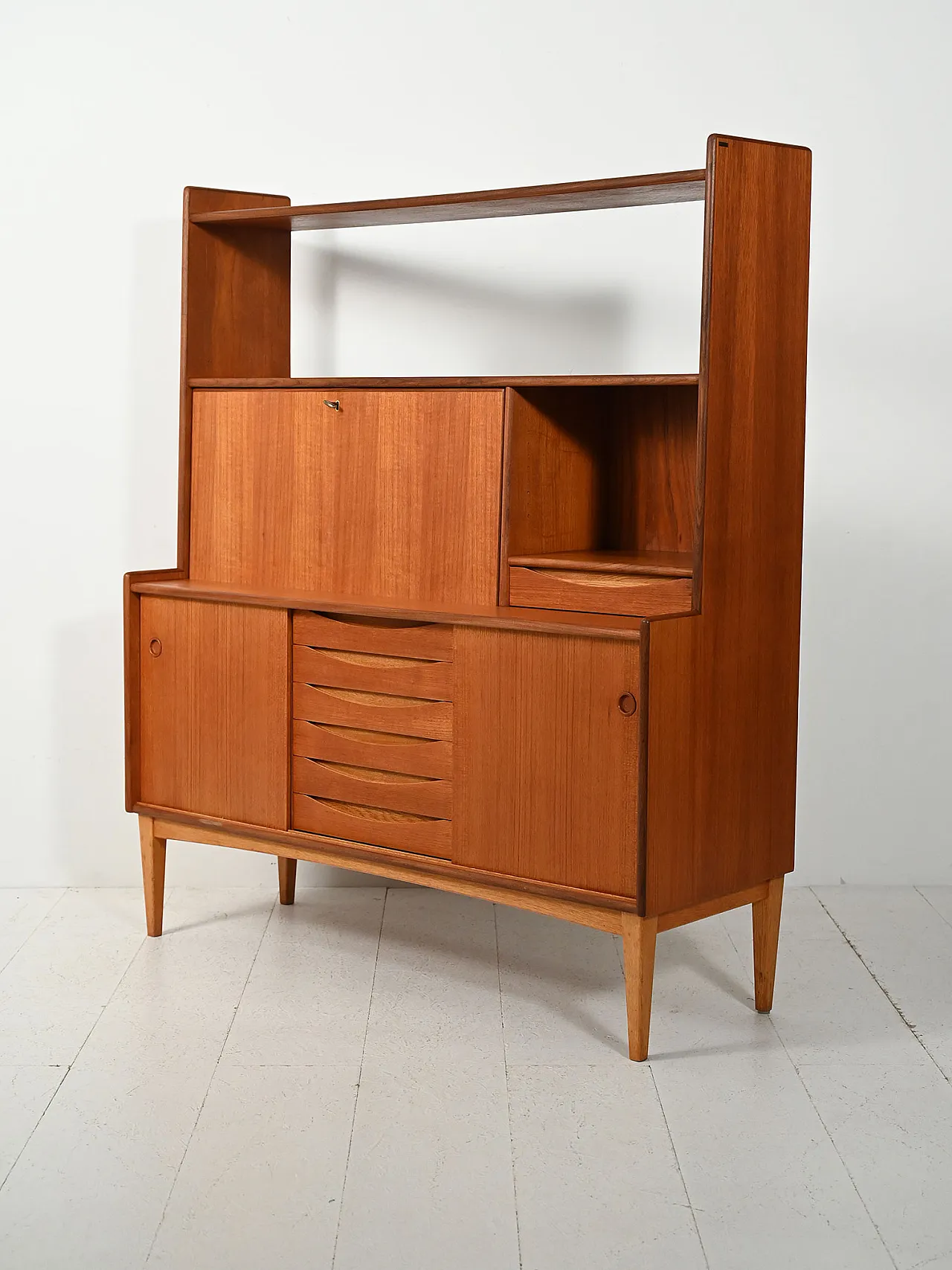Sideboard with teak bookcase from Brantorps 6