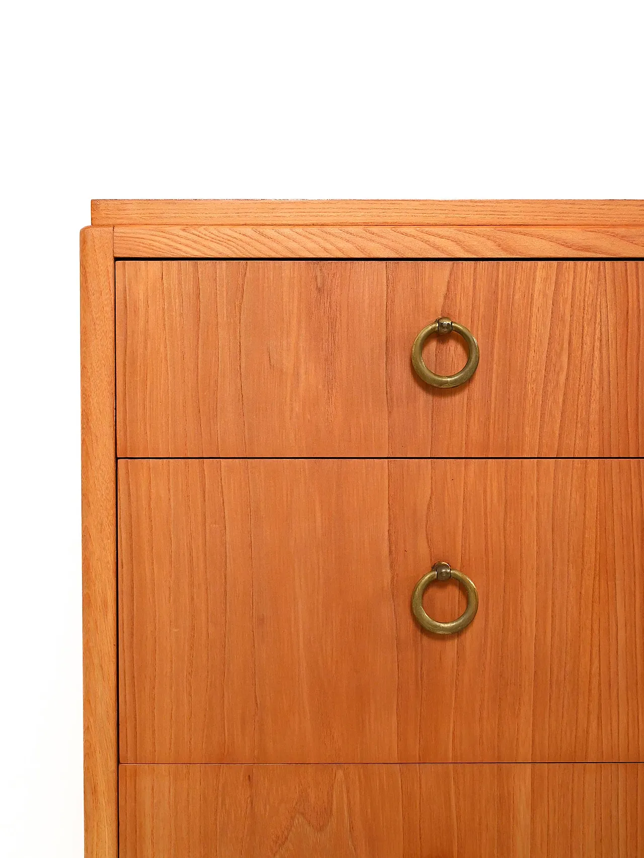 Scandinavian deco chest of drawers in elm, 40s 5