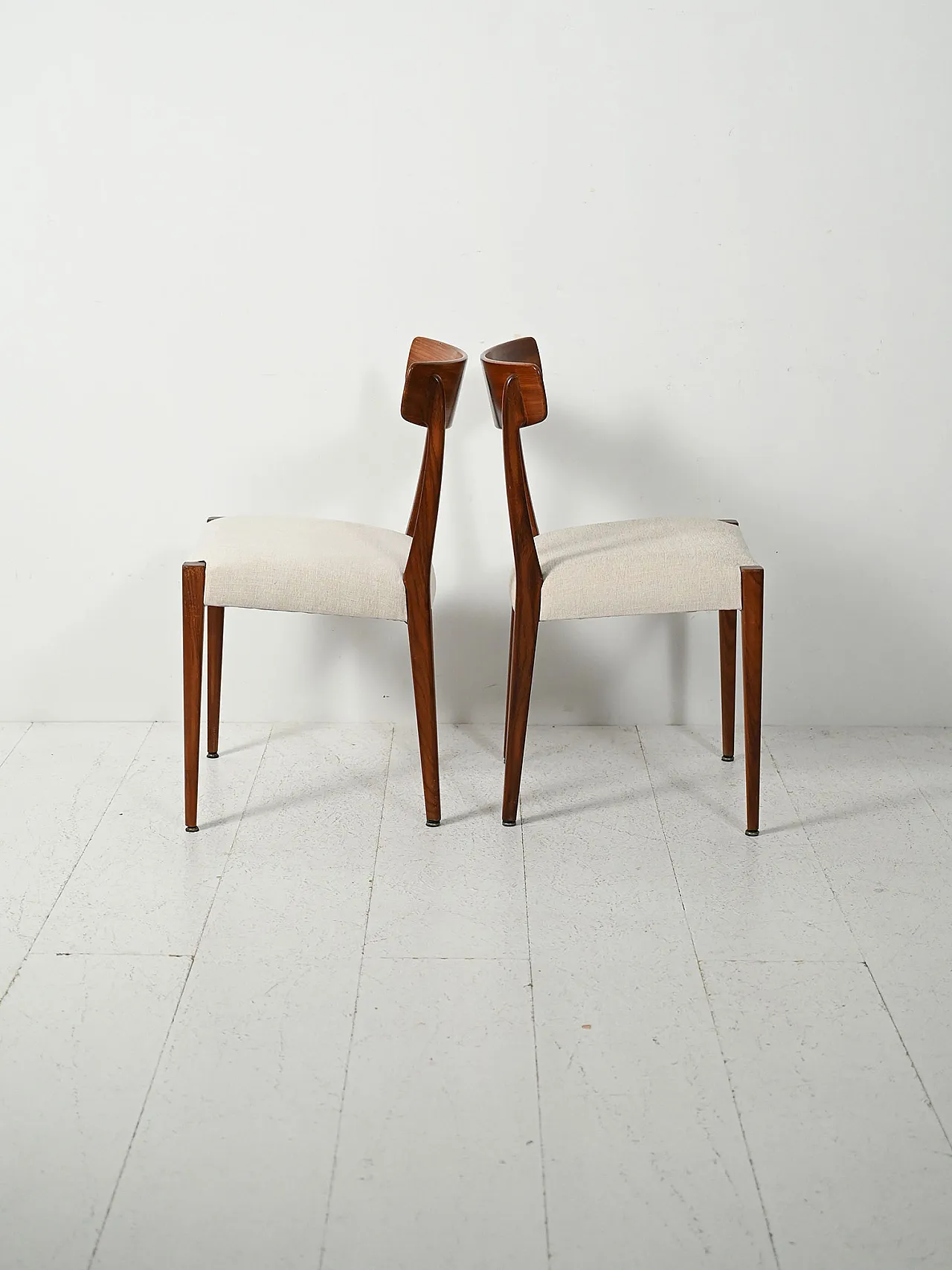 6 Scandinavian teak chairs, 1960s 5