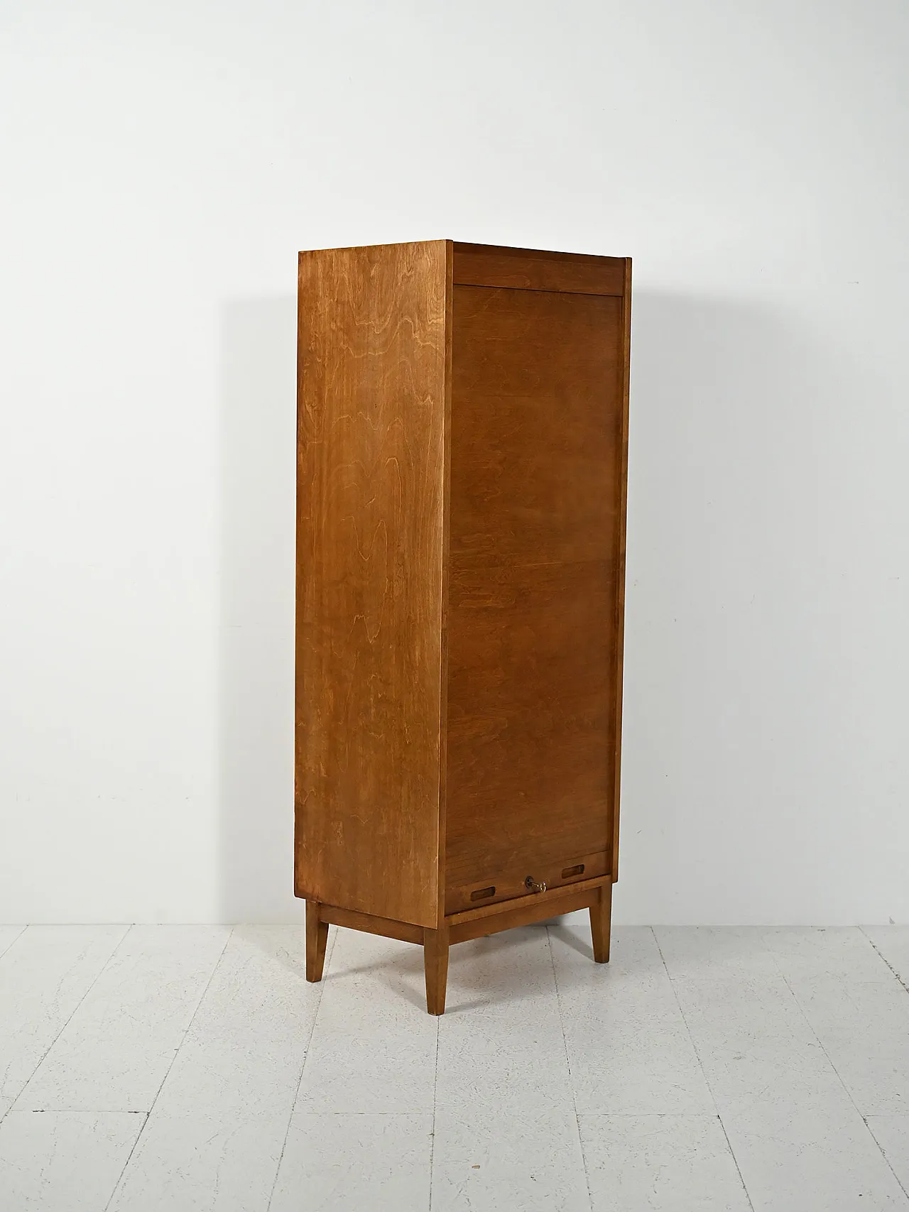 Scandinavian archive cabinet with vertical shutter, 1963 4