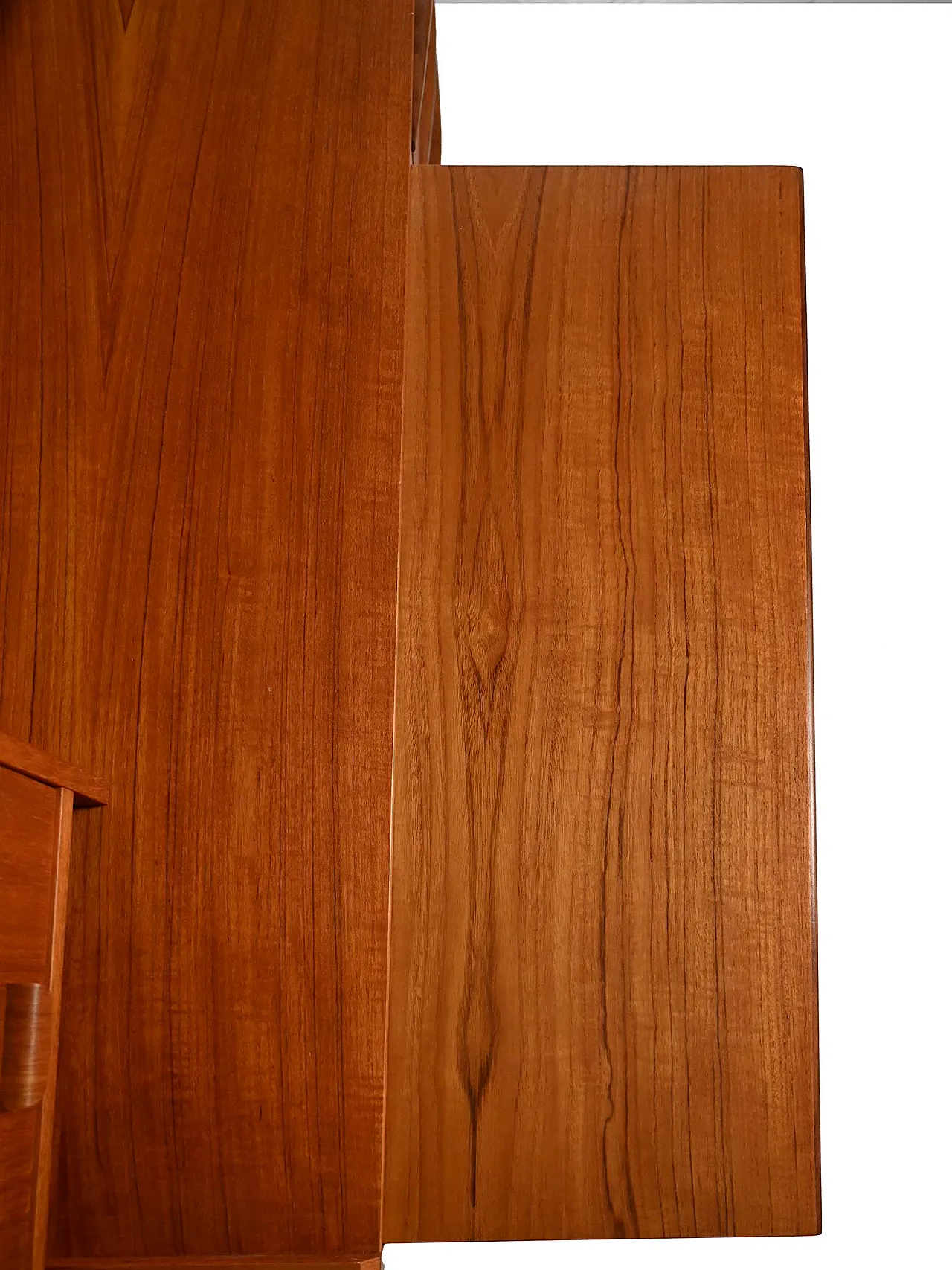 Scandinavian teak bookcase with extractable desk, 1950s/60s 9