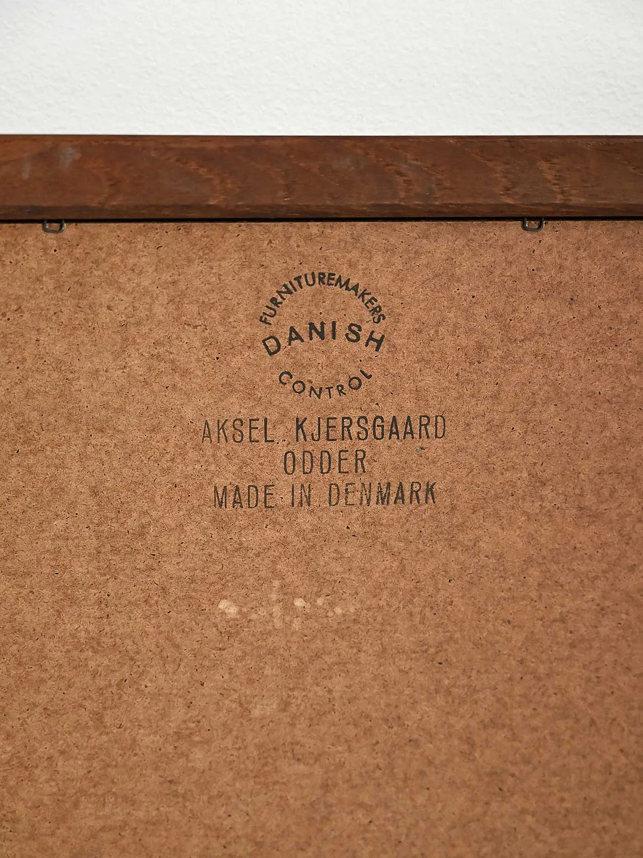 Specchio rettangolare danese Aksel Kjersgaard in teak 6