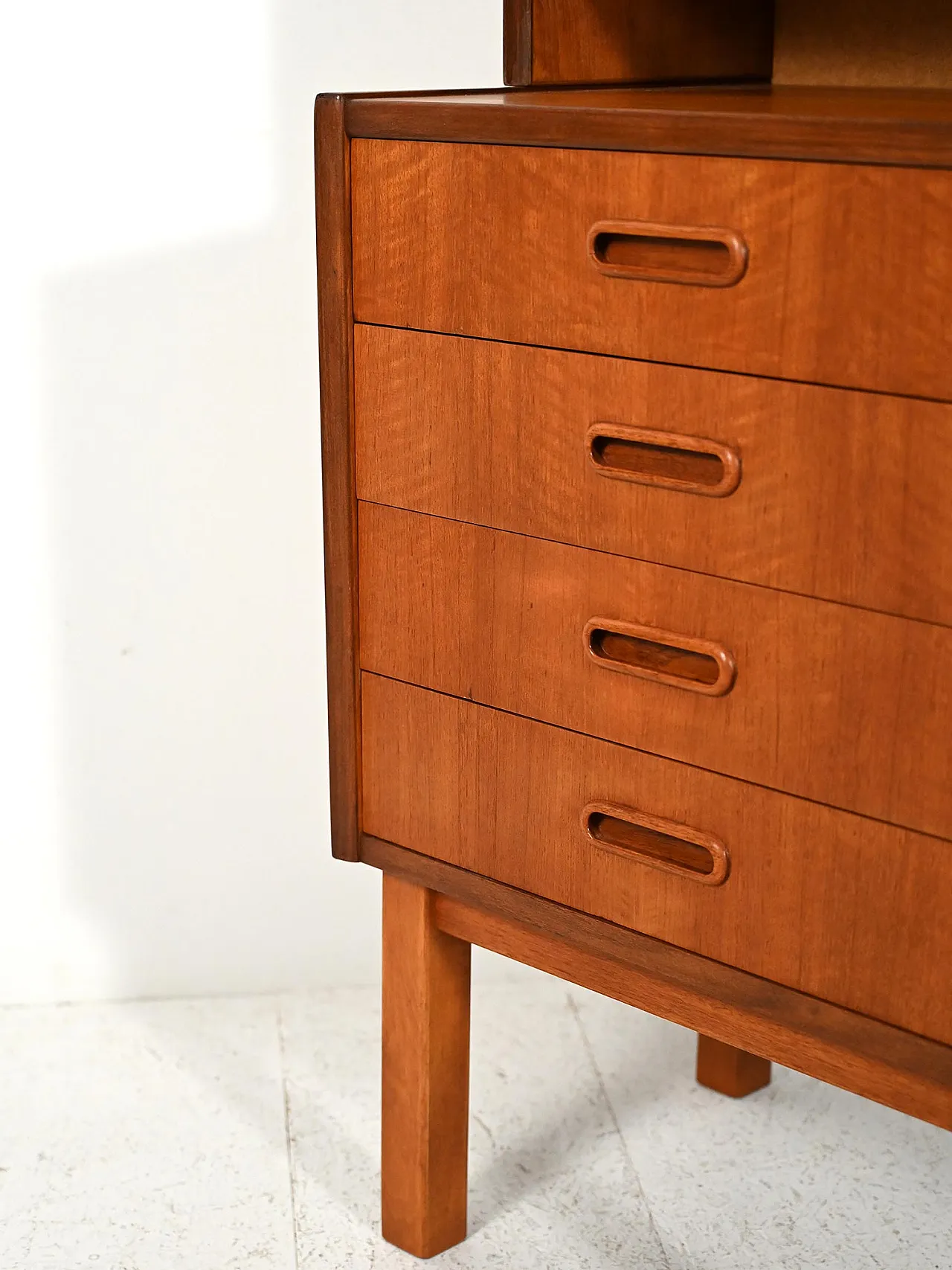 Small Scandinavian teak bookcase, 1960s 6