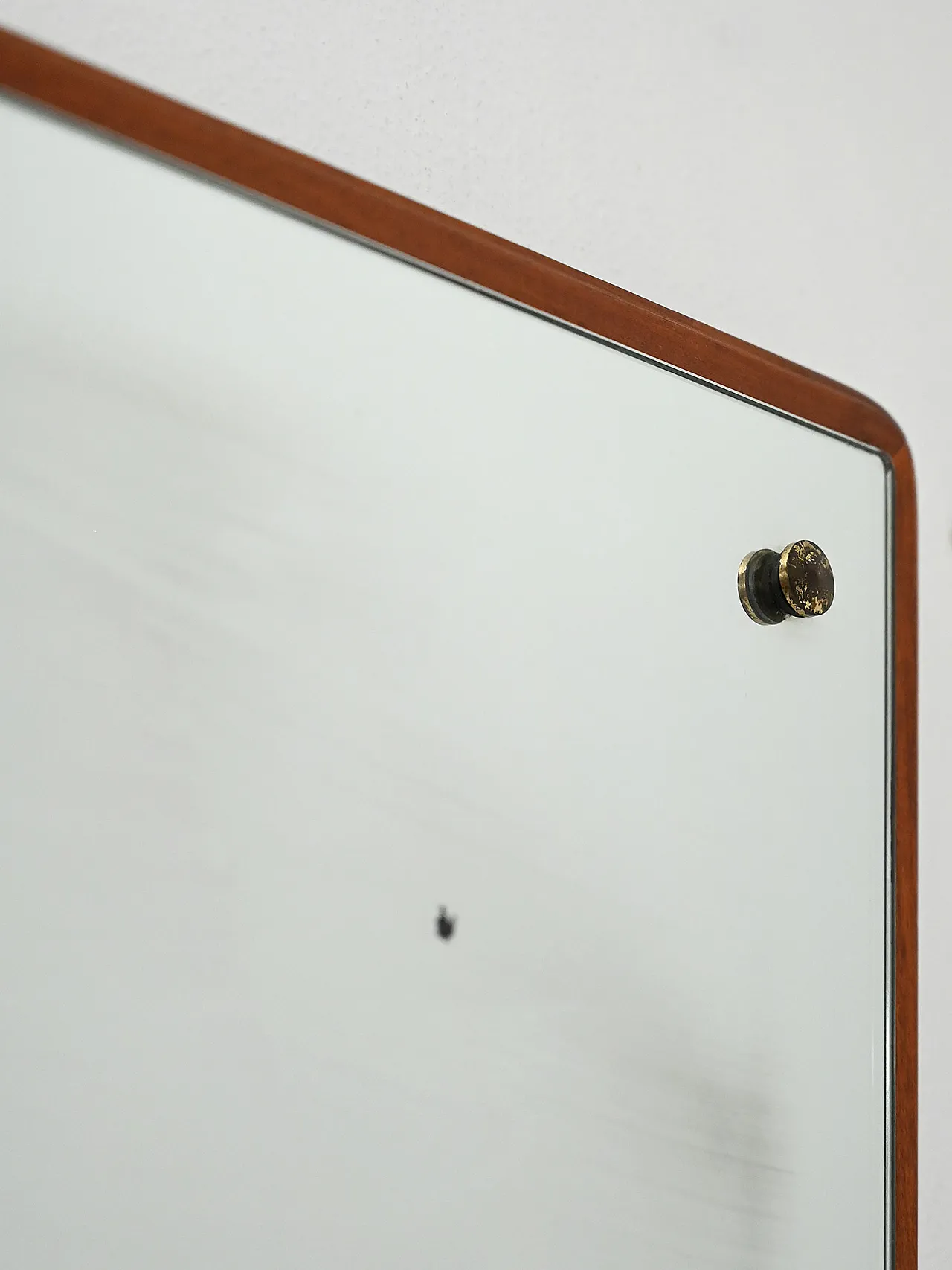 Specchio quadrato in teak, anni '60 5