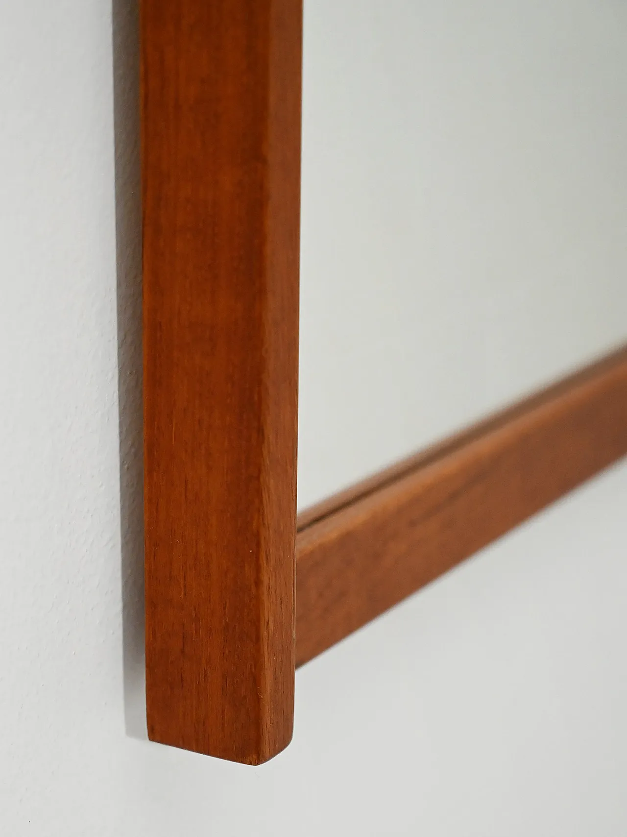 Specchio scandinavo in teak, anni ’60 3