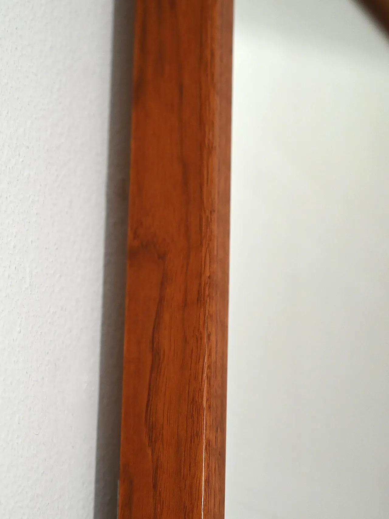 Specchio scandinavo in teak, anni ’60 4