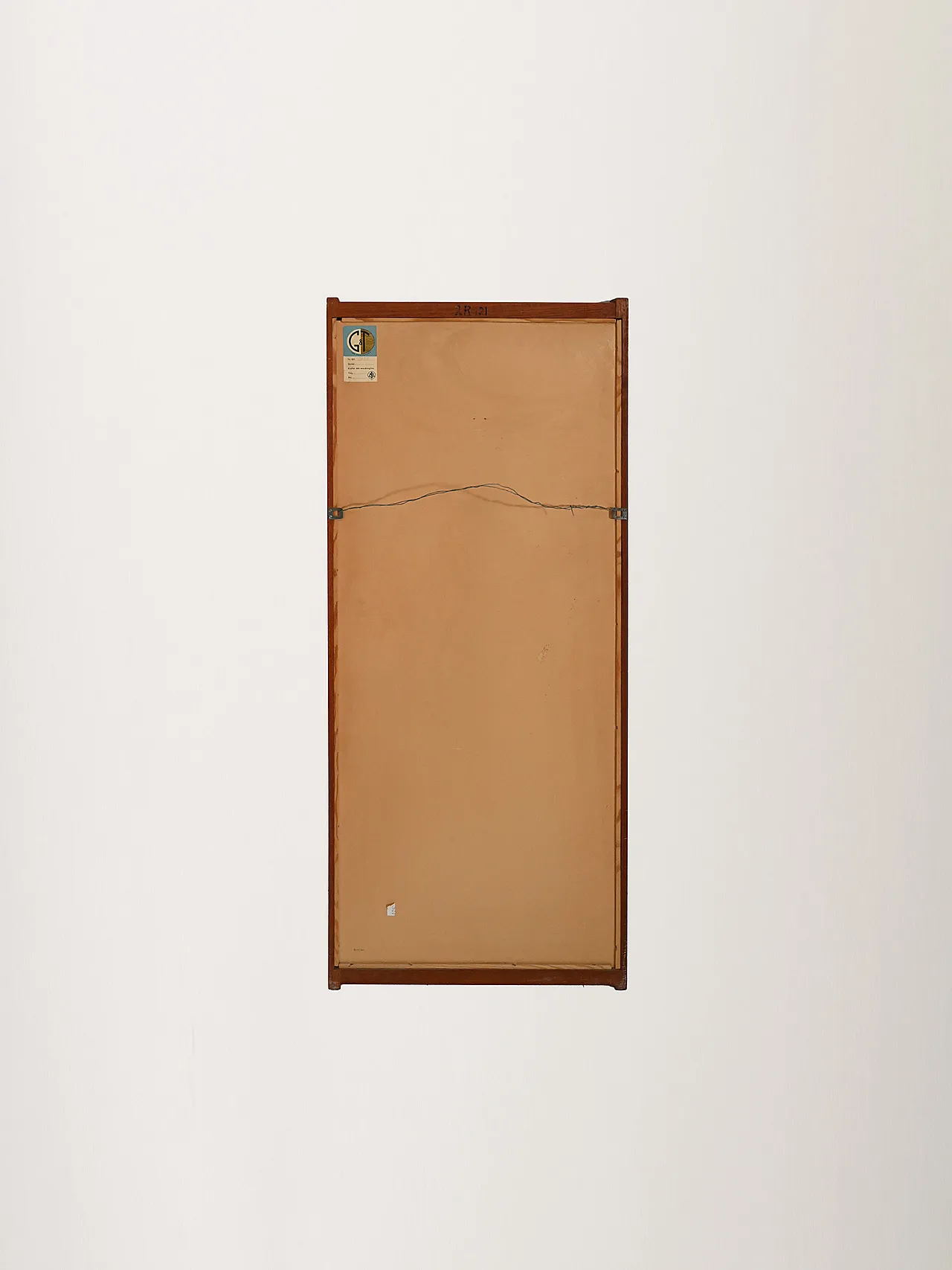 Specchio scandinavo in teak, anni ’60 7