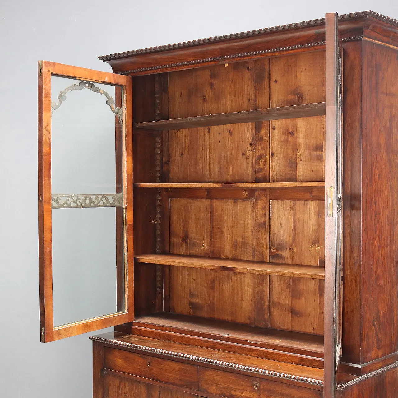 Pair of rosewood veneered bookcases, mid-19th century 6