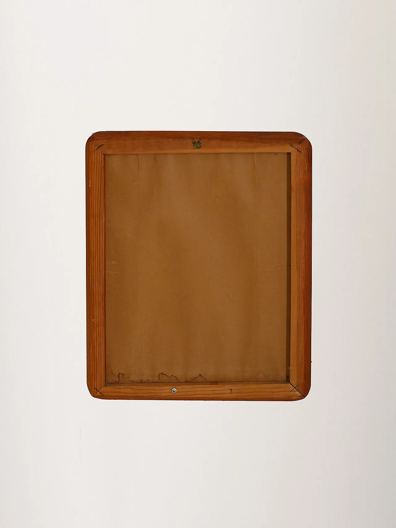 Specchio scandinavo con cornice in teak 7