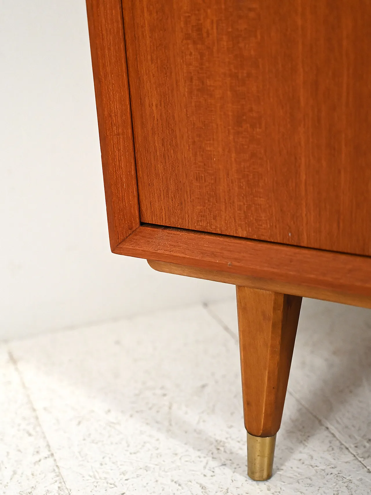 Scandinavian bookcase with cabinet, 60s 9
