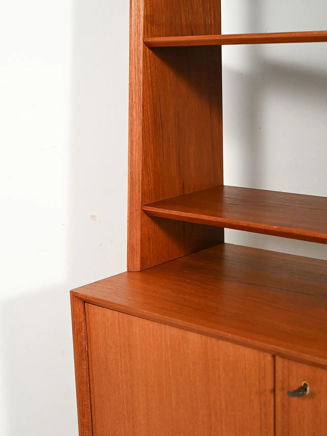 Scandinavian bookcase with cabinet, 60s 6