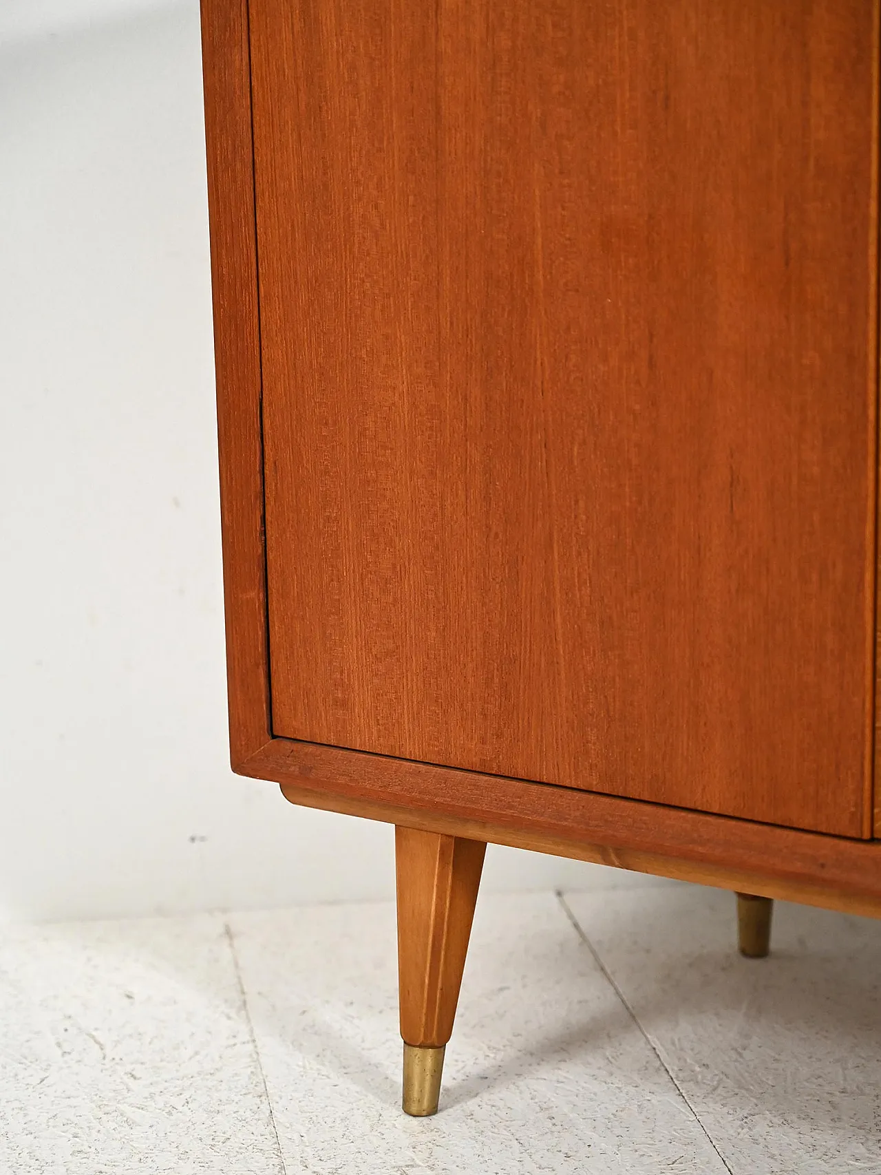 Libreria scandinava con cabinet, anni '60 8