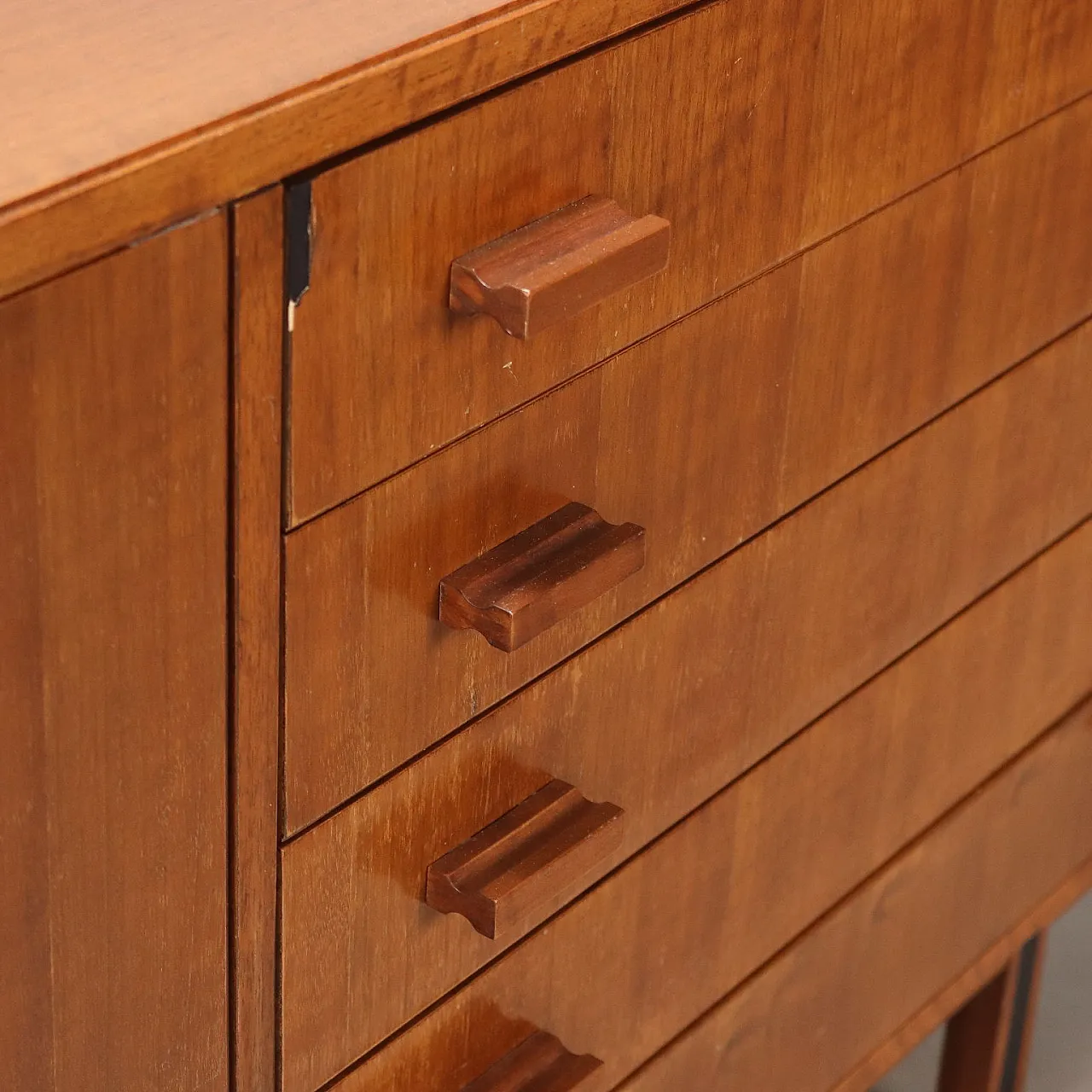 Enameled metal and tanganyika walnut sideboard, 20th century 5