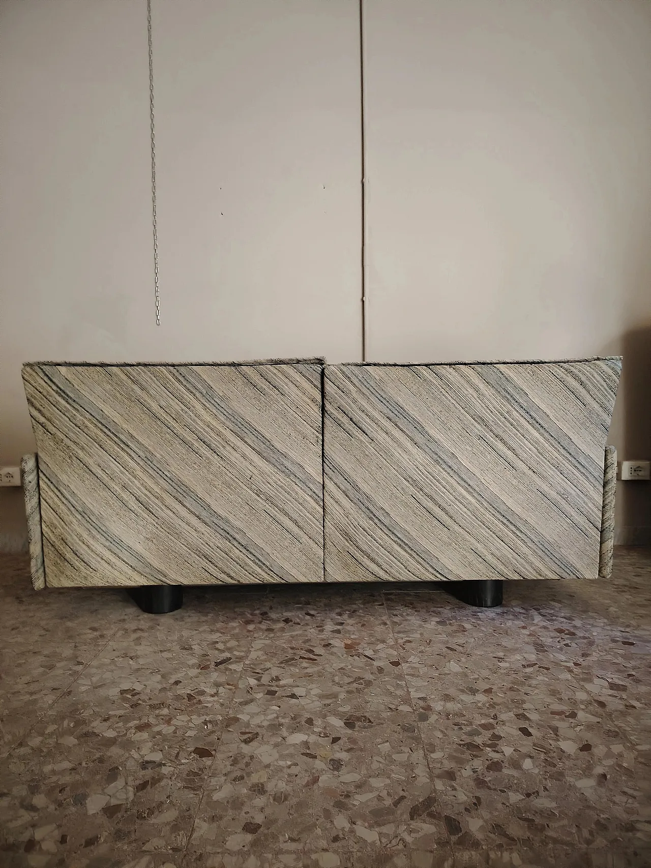 Sofa by Giovanni Offredi for Saporiti Missoni fabric, 80s 10