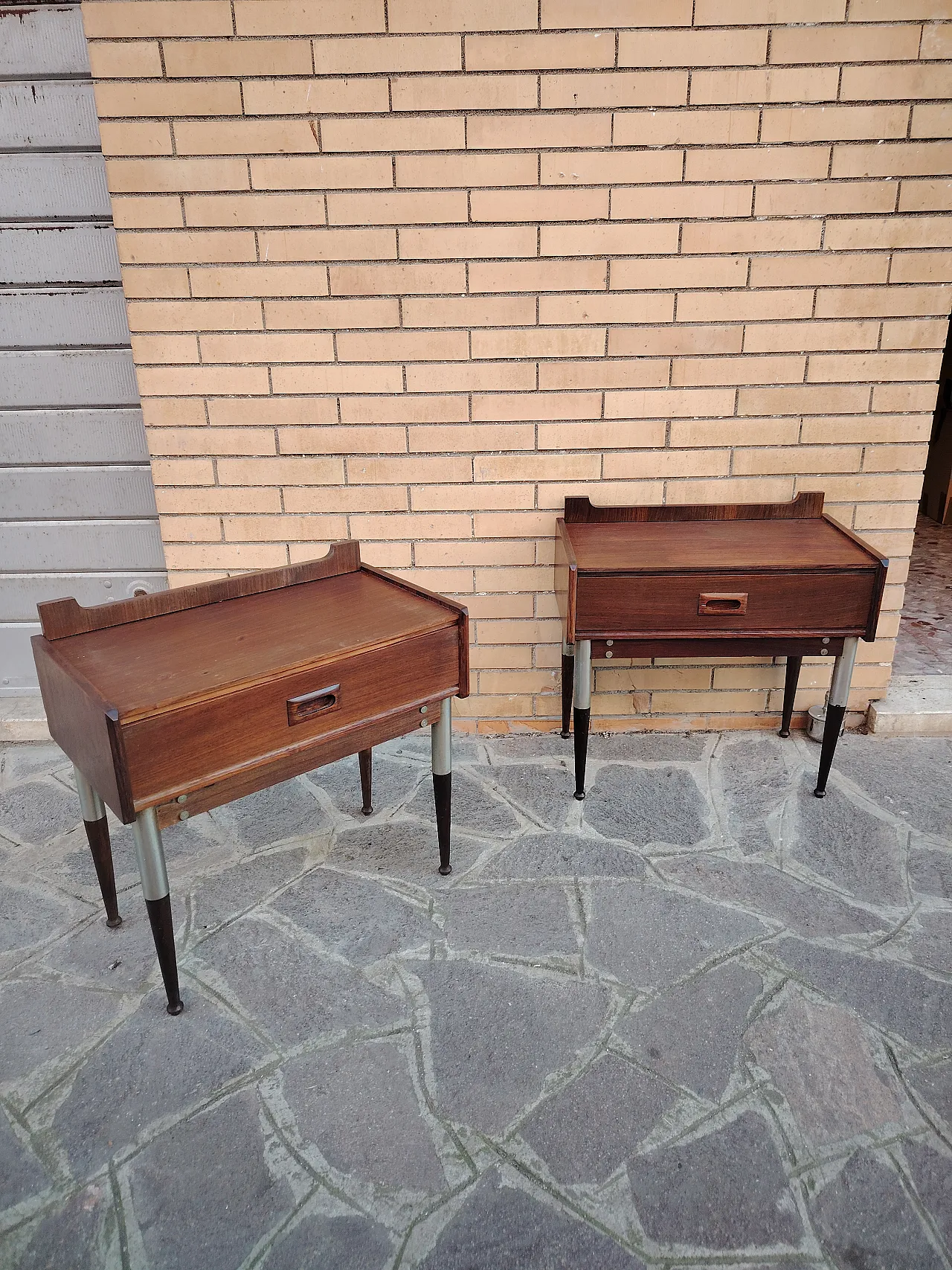Pair of bedside tables, 60s 1
