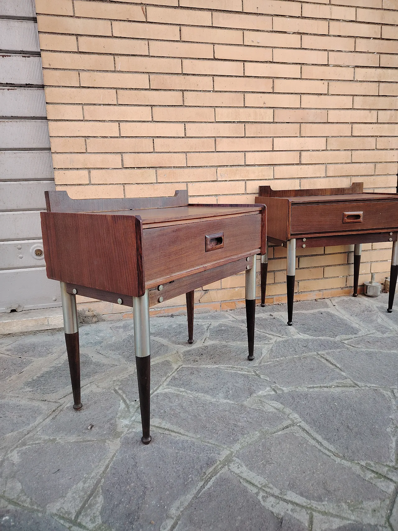 Pair of bedside tables, 60s 7