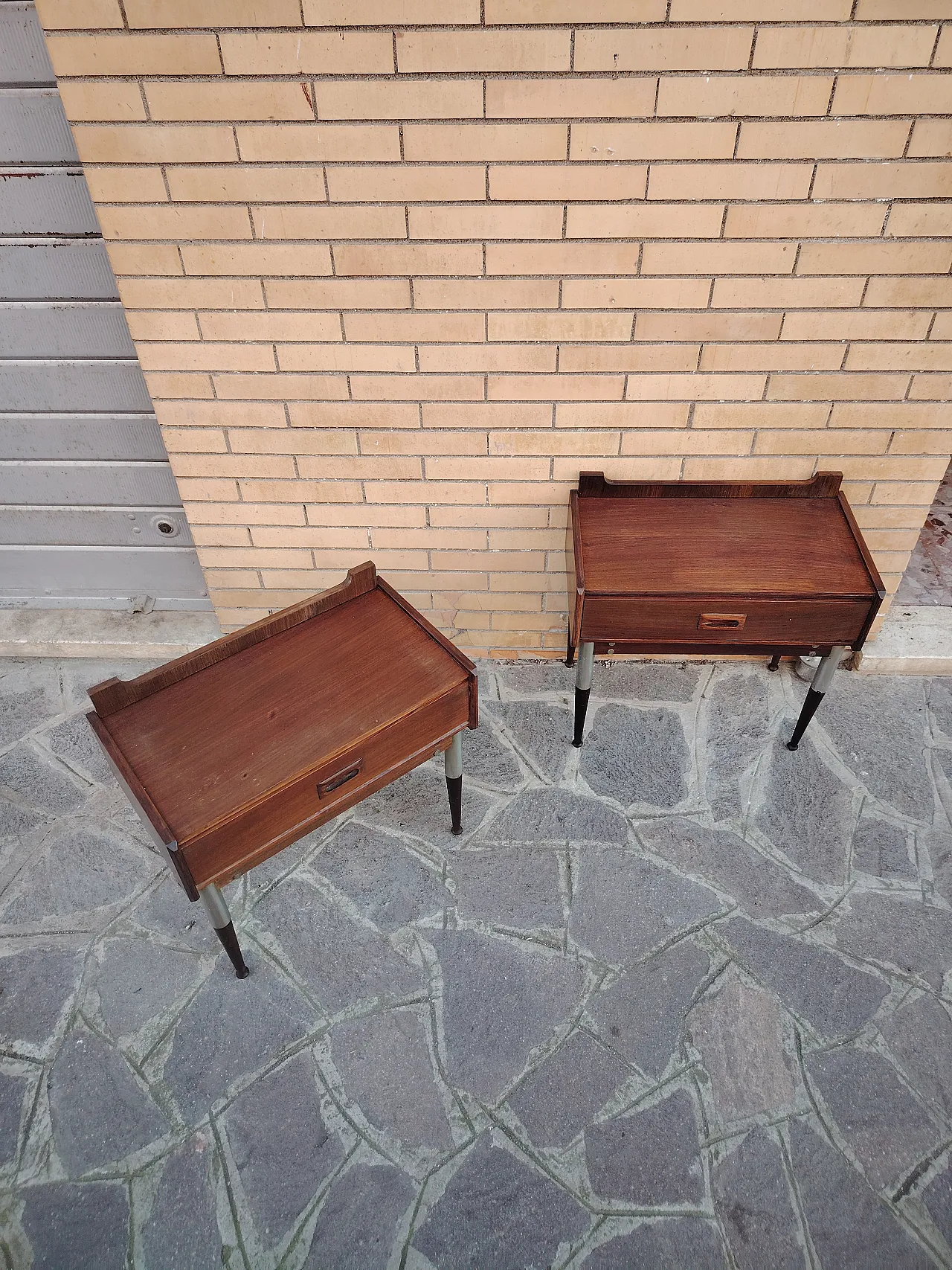 Pair of bedside tables, 60s 9