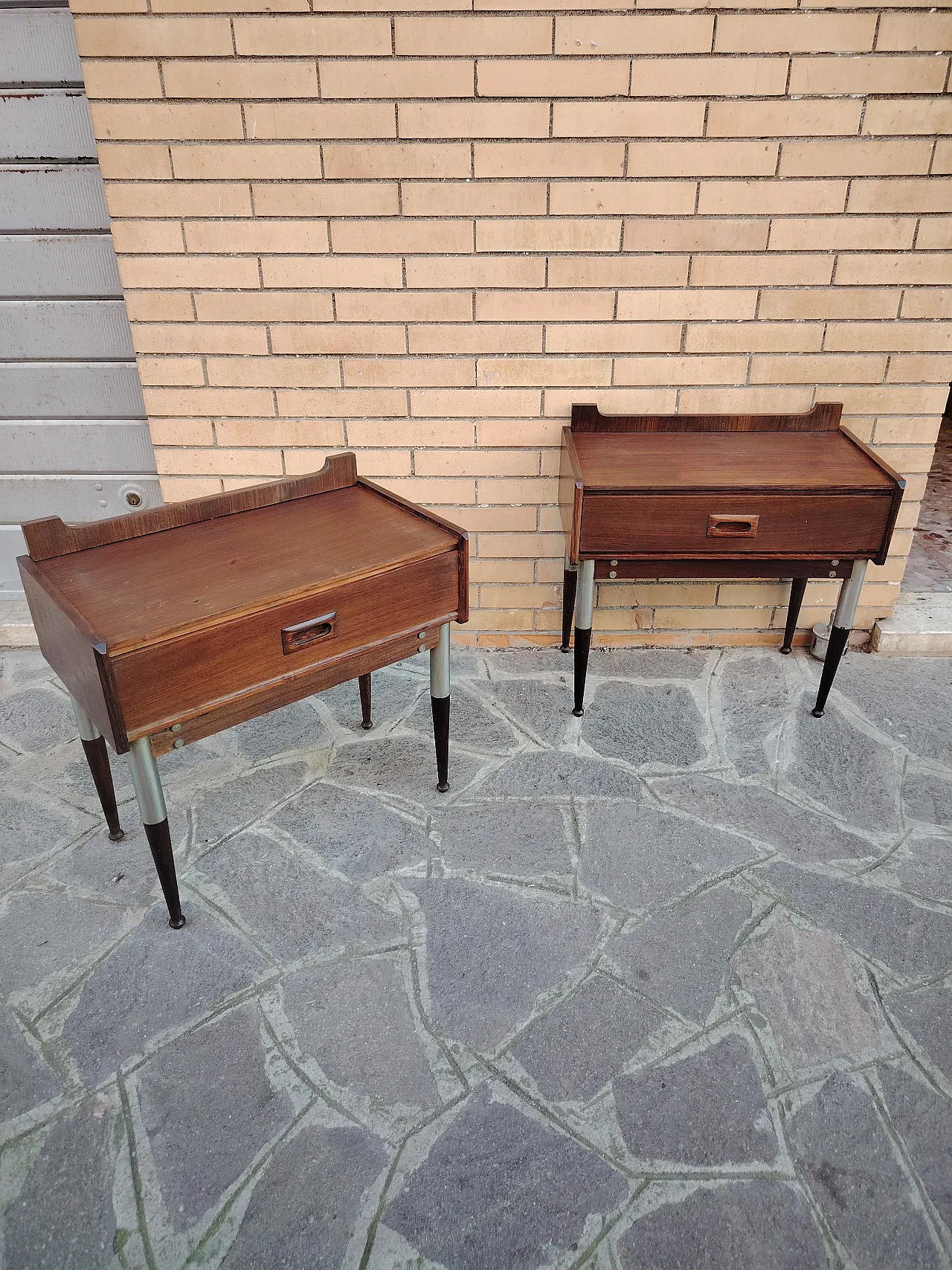 Pair of bedside tables, 60s 10