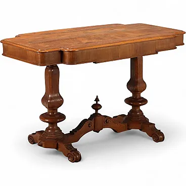 Tavolino Umbertino in noce, '800