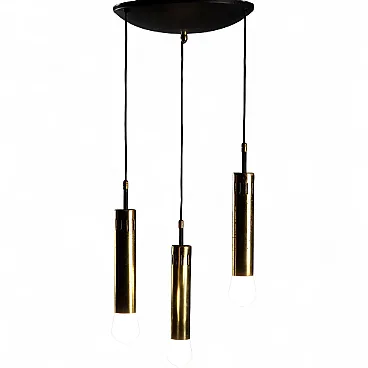 Lampadario a tre punti luce, anni '60