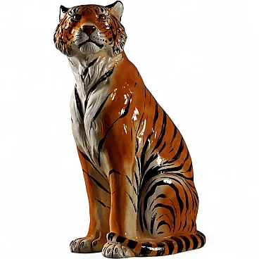 Tigre in ceramica, '900