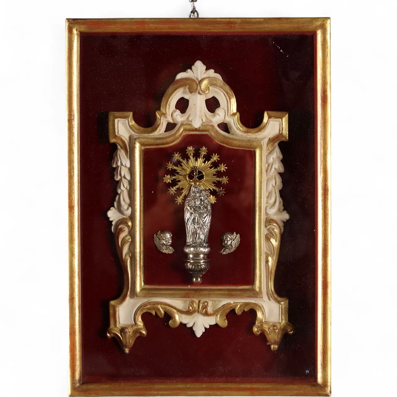 Madonna con Bambino in teca, '800 6