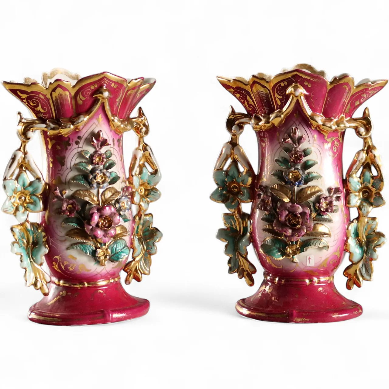 Coppia di vasi porta bouquet, '800 11