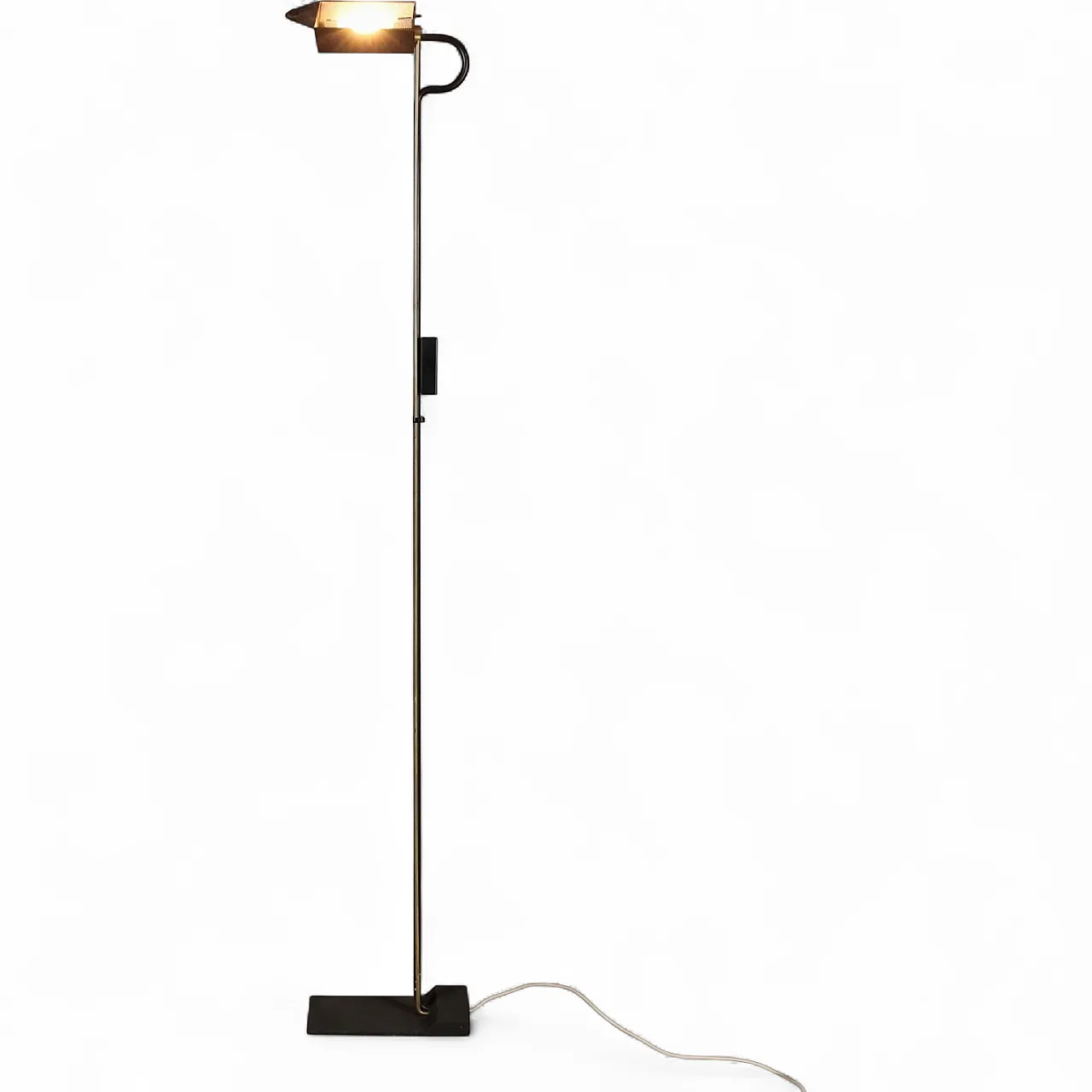 Lampada da terra in metallo, anni '80 9