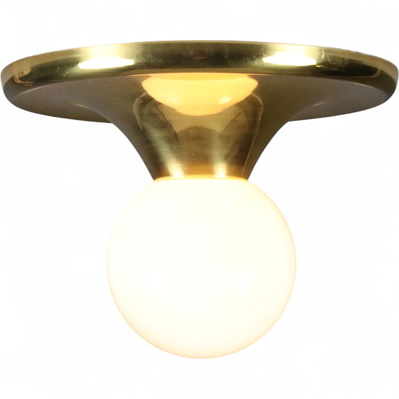 Lampada in metallo e vetro, anni '60 6