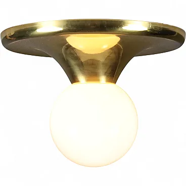 Lampada in metallo e vetro, anni '60