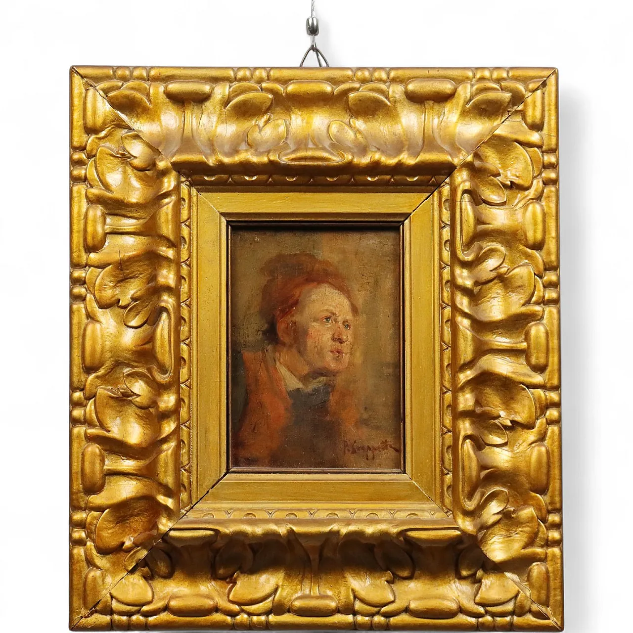 Dipinto di Pietro Scoppetta, olio su tavola, '800 10