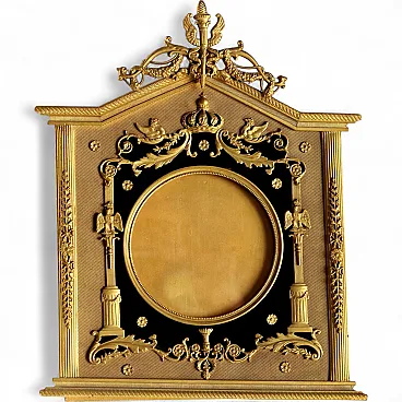 Cornice porta foto in bronzo cesellato e dorato, '800