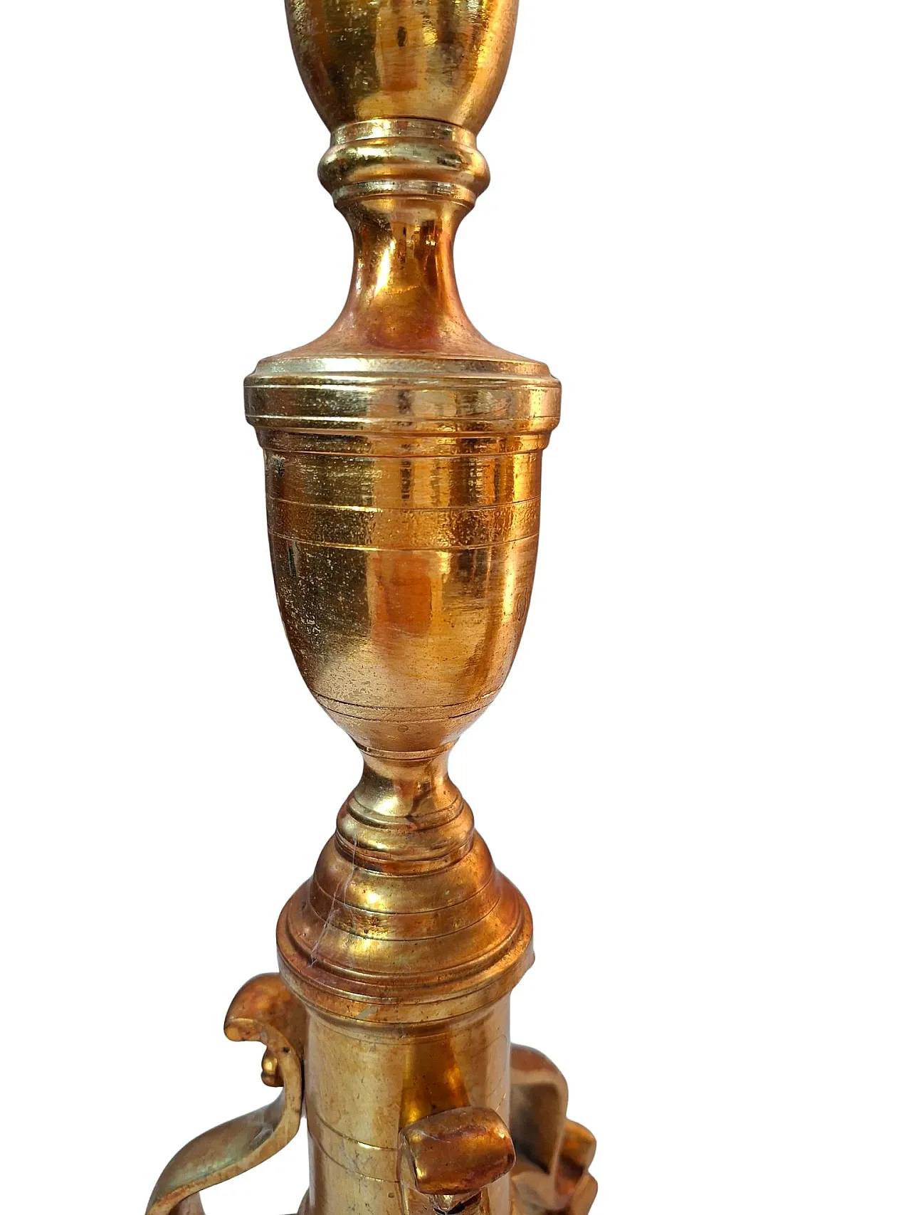 Pair of Baroque altar candlesticks, mid-20th century 3