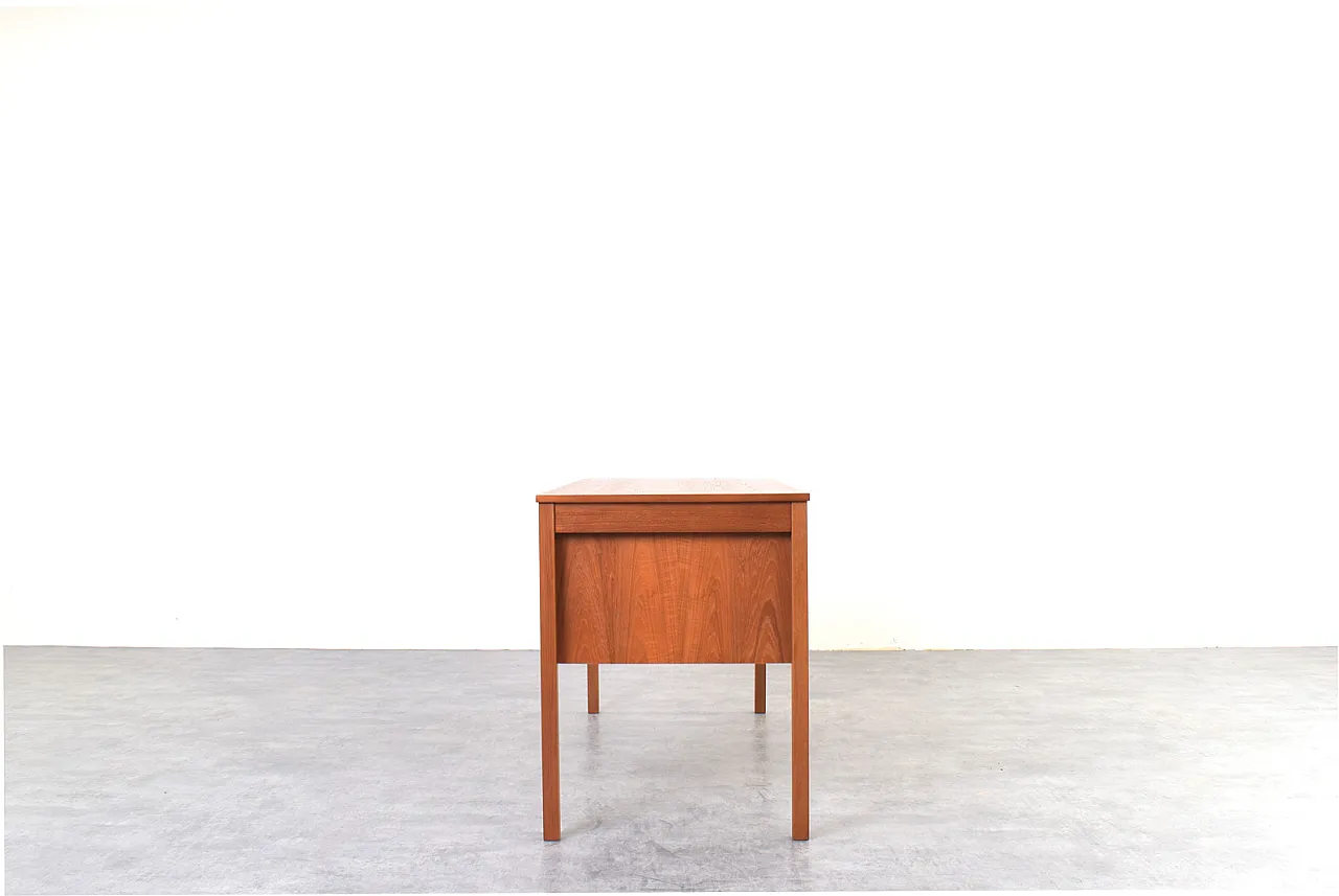 Scrivania Mid-Century in teak di Domino Møbler, Danimarca, anni '60. 5